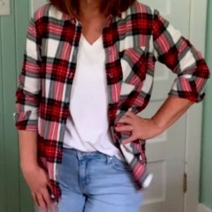 Red Flannel Button Down